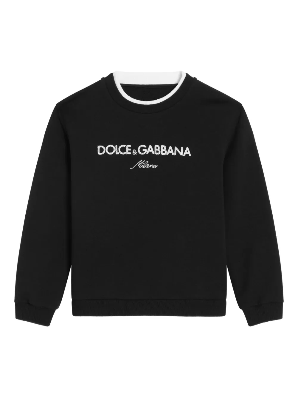 Dolce & Gabbana Kids ロゴ スウェットシャツ - ブルー Dolce & Gabbana Kids ロゴ スウェットシャツ - ブルー