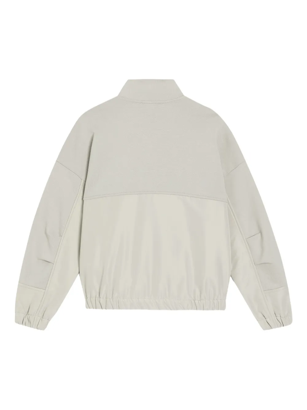 Dolce & Gabbana Kids Sweater met halve rits en vlakken Beige