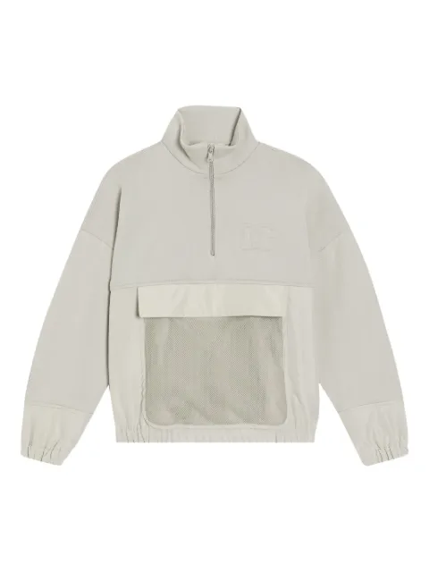 Dolce & Gabbana Kids half-zip panelled sweatshirt