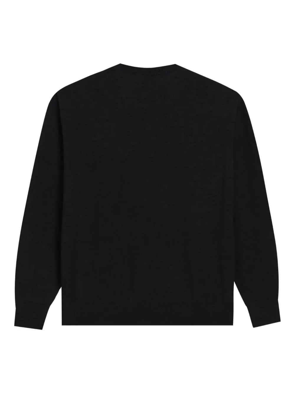 Dolce & Gabbana Kids embroidered crew-neck sweater Zwart