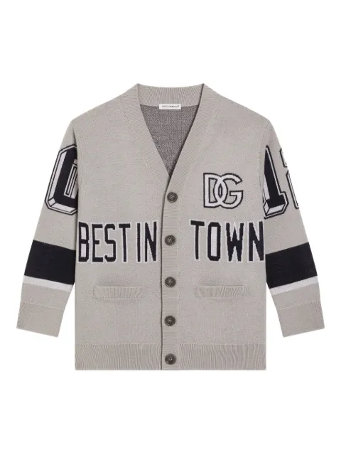 Dolce & Gabbana Kids varsity-logo cardigan