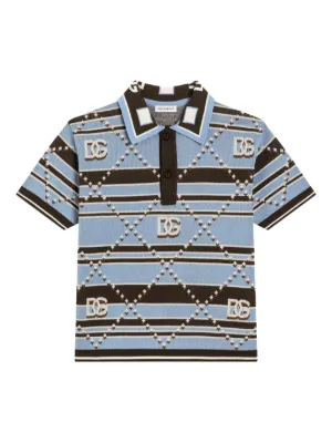 トップス 00s dolce&gabbana camo pattern polo Camisas Polo Dolce & Gabbana Kids - FARFETCH