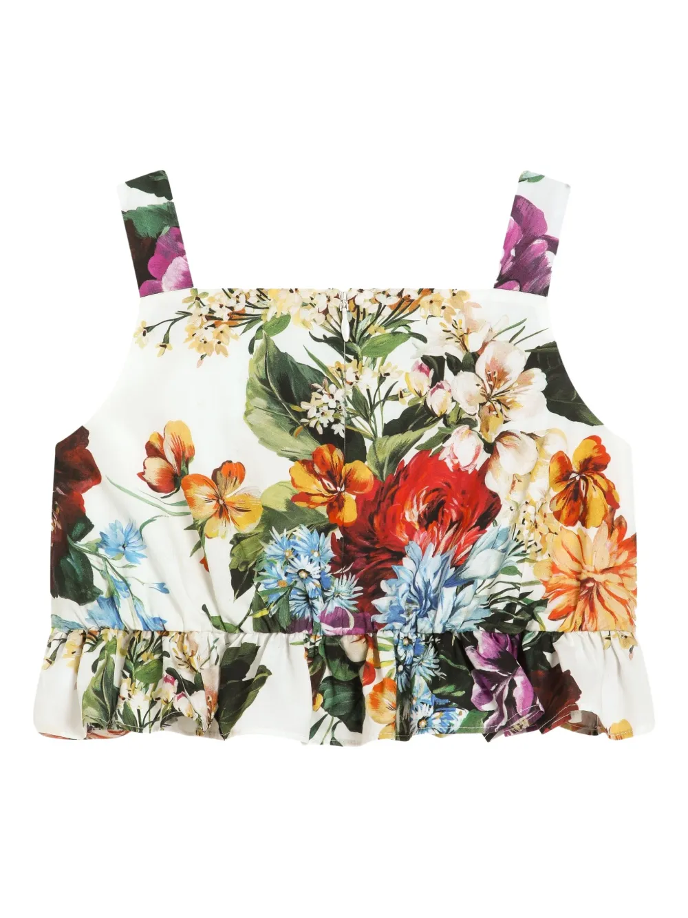 Dolce & Gabbana Kids Top met bloemenprint Wit