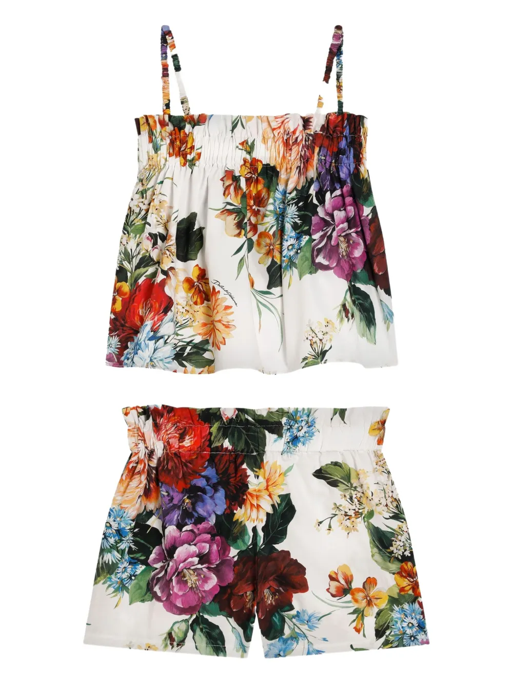 Dolce & Gabbana Kids ensemble short en coton à fleurs | Lots de shorts | Image 2