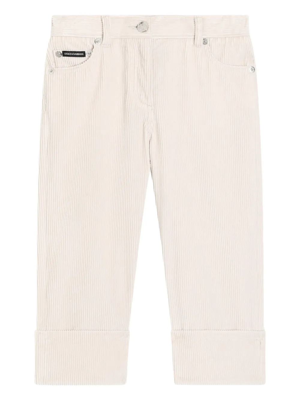 Dolce & Gabbana Kids Pantaloni a coste - Toni neutri