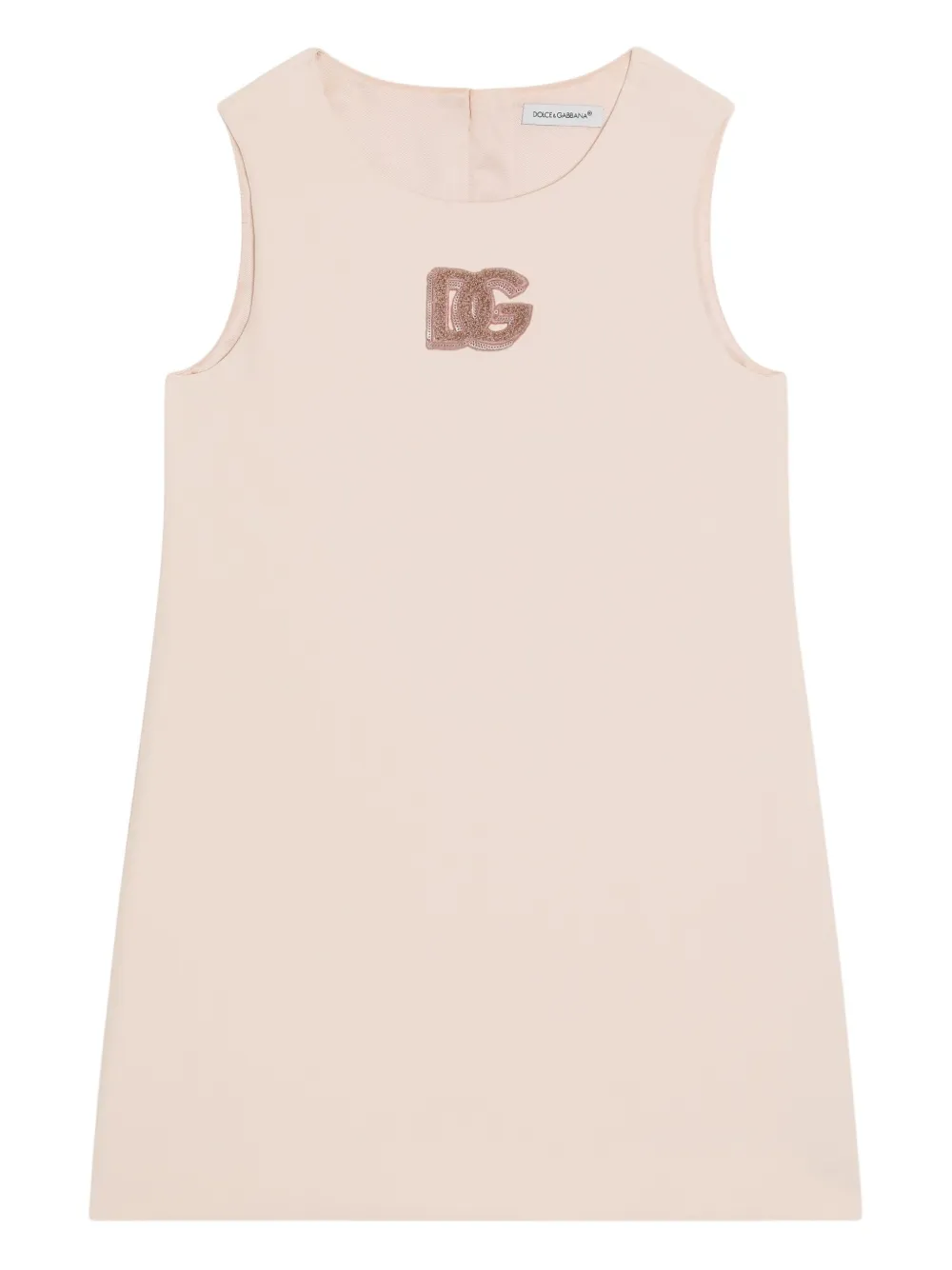 Dolce & Gabbana Kids Mouwloze jurk Roze