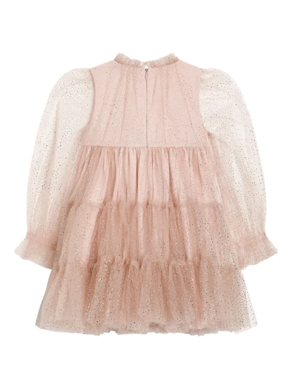 dolce and gabbana pink tulle dress Dolce & Gabbana Polka Dot-print Tulle Dress
