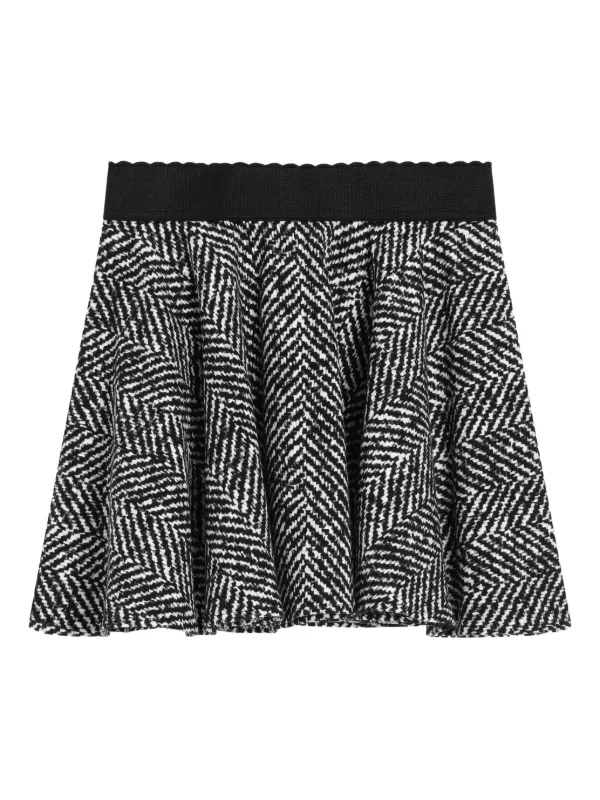 Dolce & Gabbana Kids シェブロン スカート | ブラック | FARFETCH JP