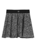 Dolce & Gabbana Kids chevron pleated skirt - Black
