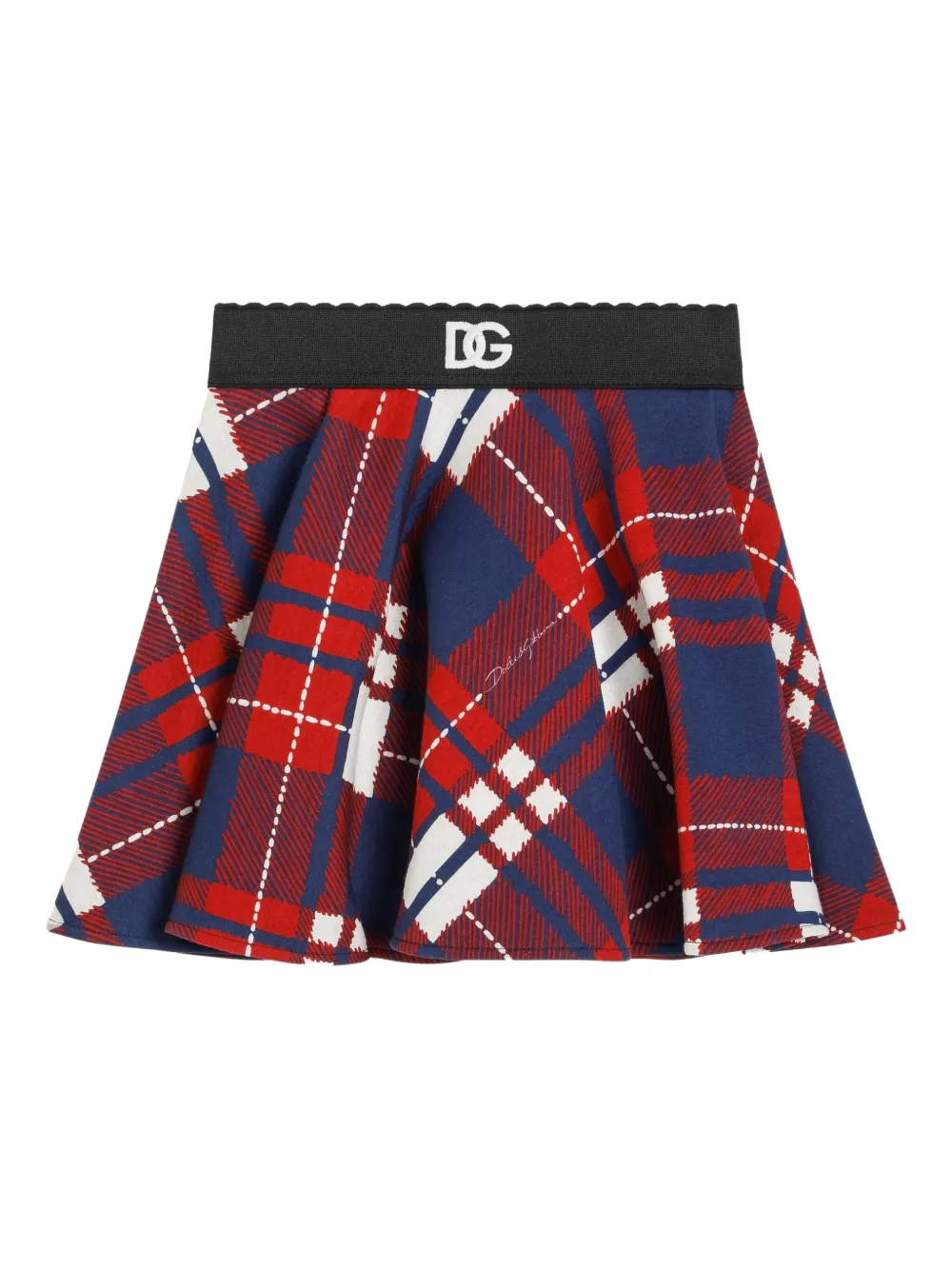 Dolce & Gabbana Kids' Tartan-plaid Skirt In Red