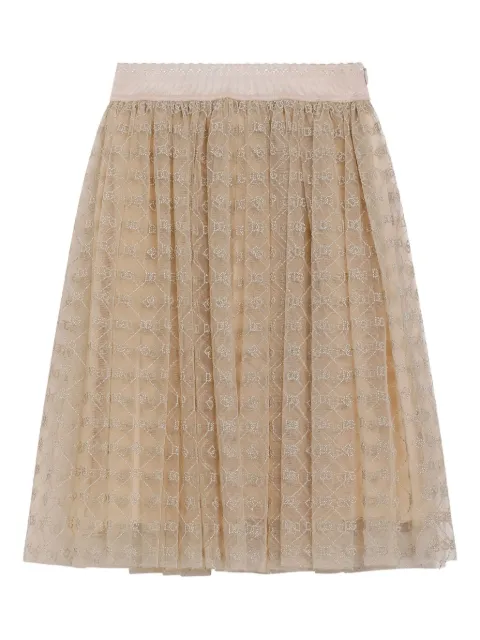 Dolce & Gabbana Kids falda midi de seda