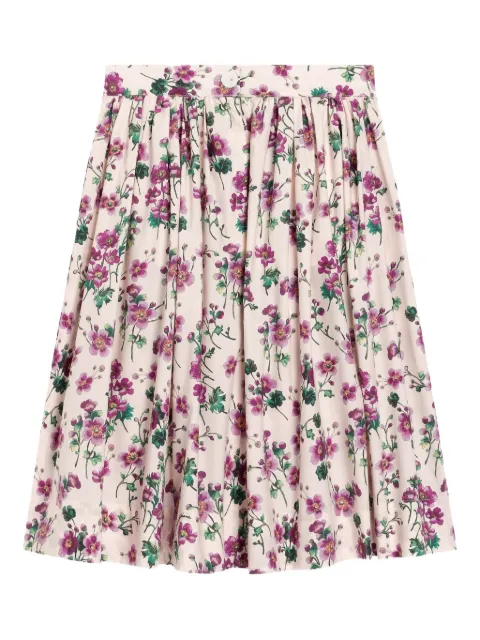 Dolce & Gabbana Kids pleated floral skirt
