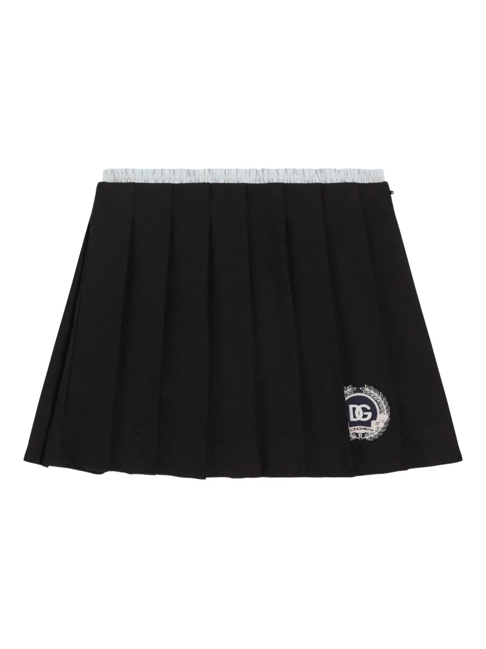 Dolce & Gabbana Kids Mini-plooirok Blauw