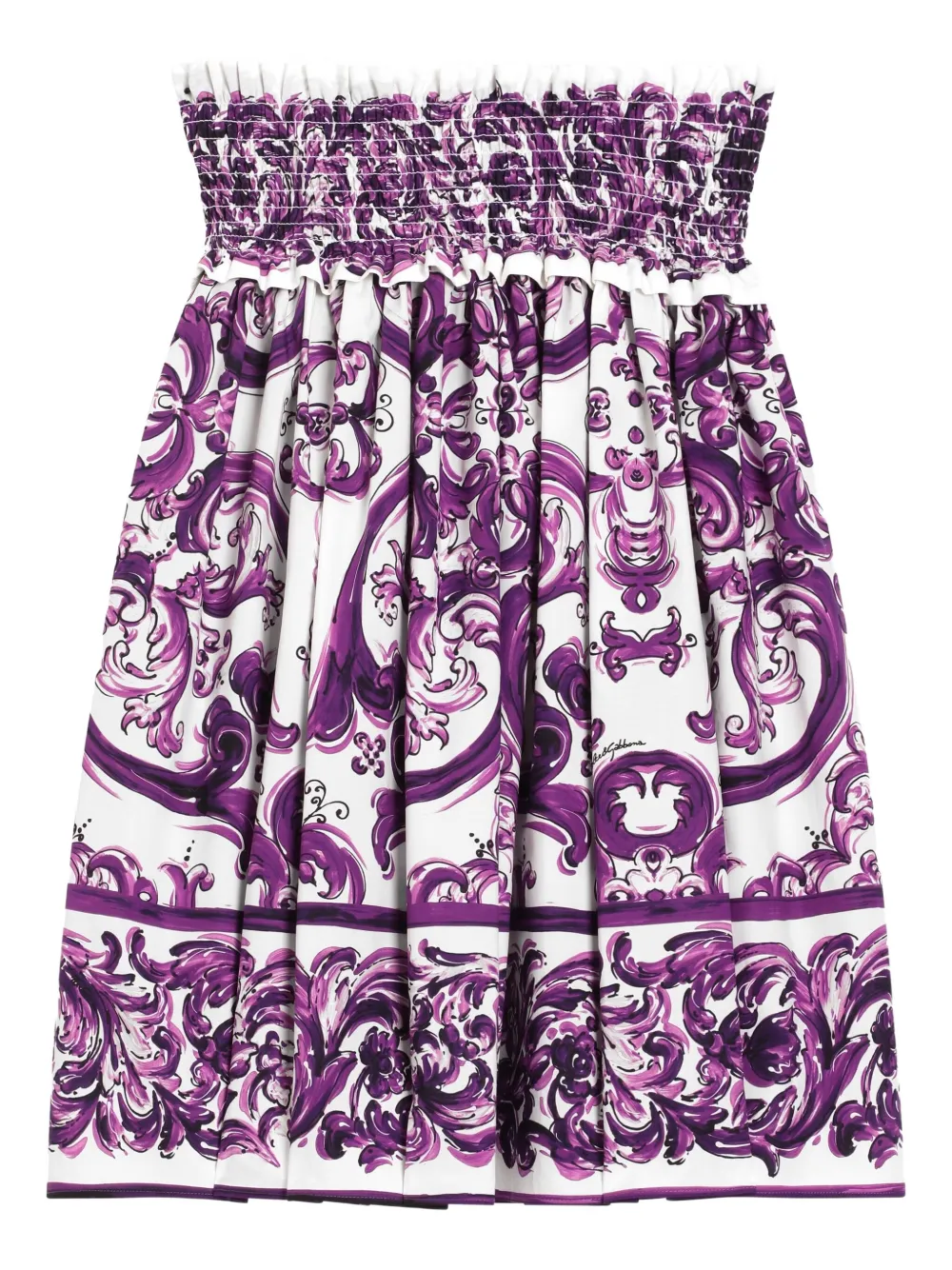 Dolce & Gabbana Kids Rok met print Paars