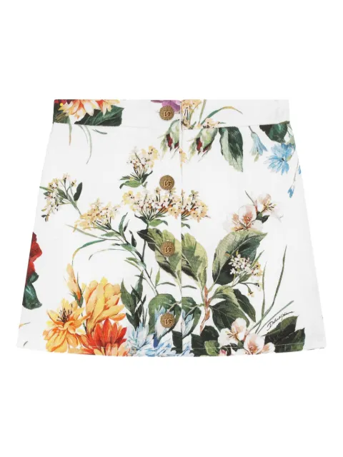 Dolce & Gabbana Kids floral-print skirt