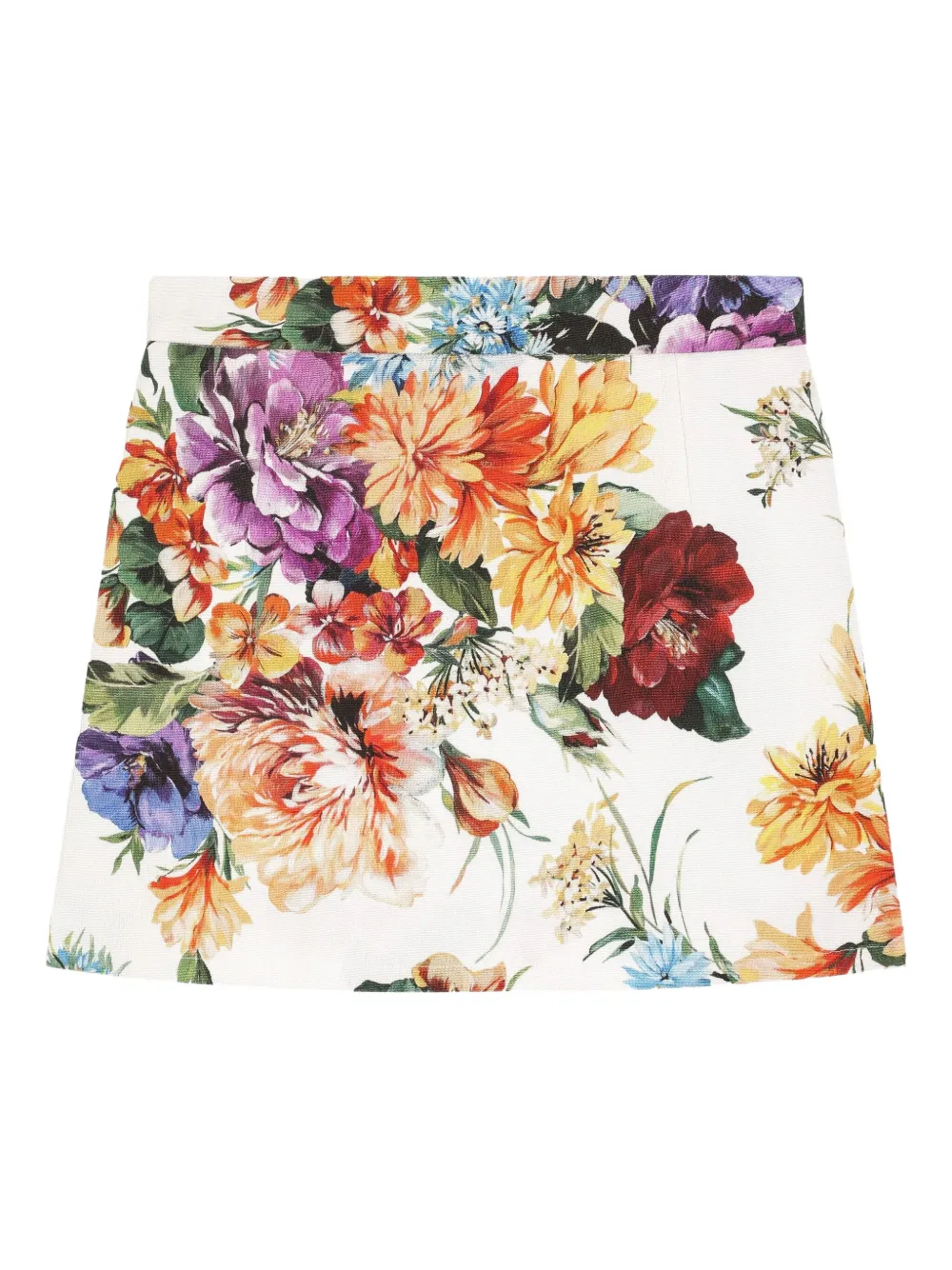 Dolce & Gabbana Kids Rok met bloemenprint Wit