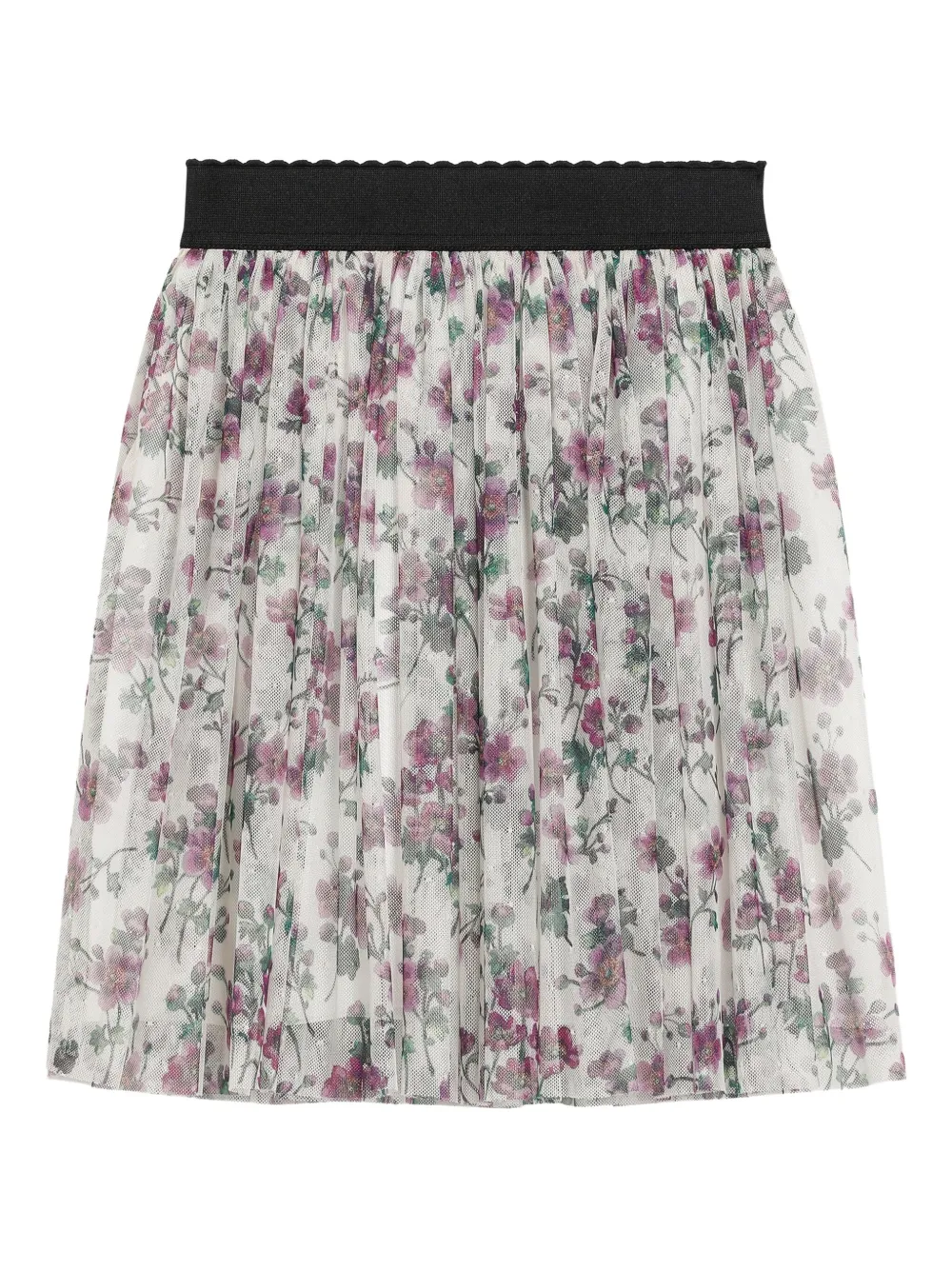 Dolce & Gabbana Kids Tulen rok met bloemen Wit