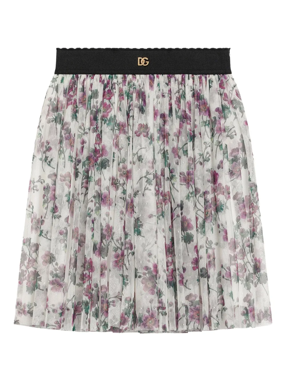 Dolce & Gabbana Kids Tulen rok met bloe Wit