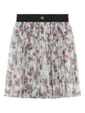 Dolce & Gabbana Kids floral tulle skirt - White