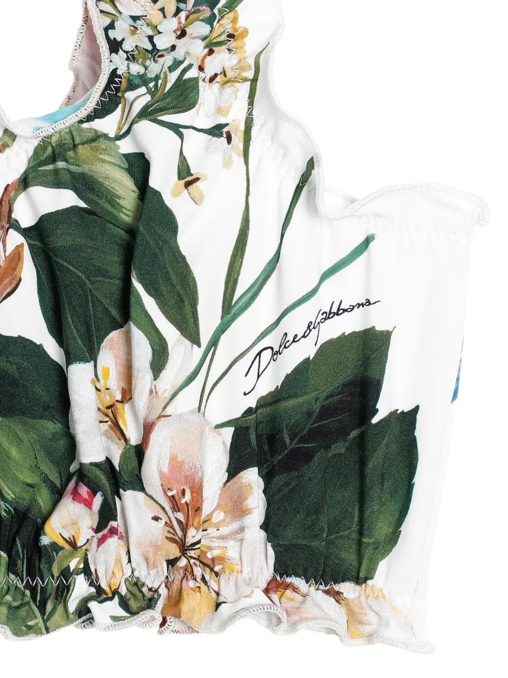 Dolce & Gabbana Kids Bikini met bloemenprint Wit