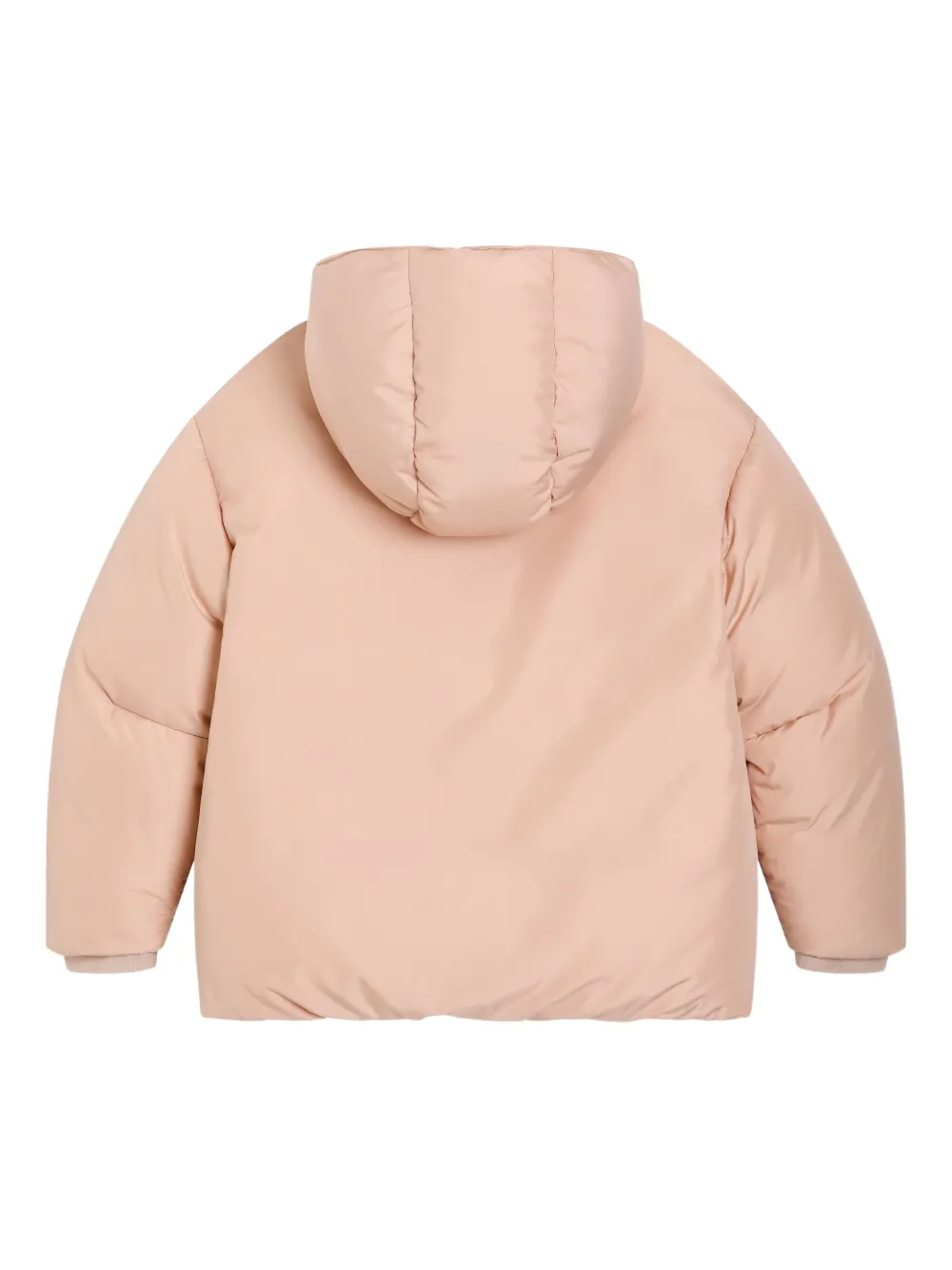 Dolce & Gabbana Kids Gewatteerd jack met capuchon Beige