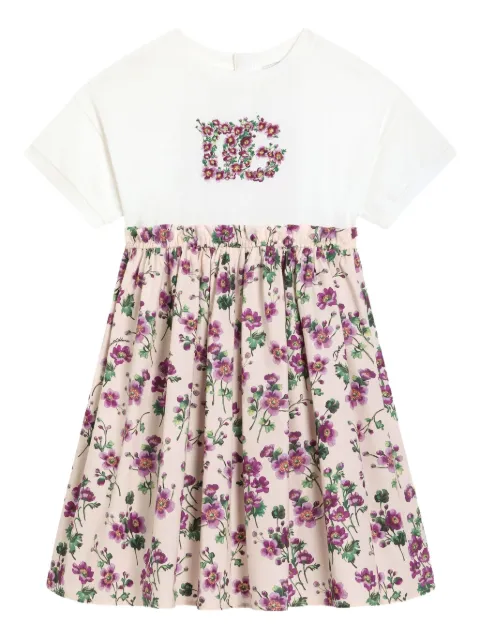 Dolce & Gabbana Kids floral-print T-shirt dress