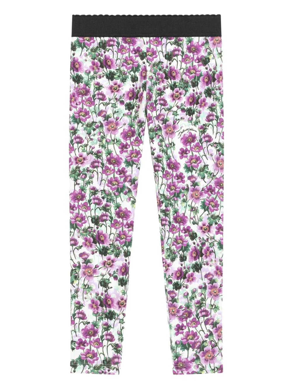 Dolce & Gabbana Kids Legging met elastische taille Wit