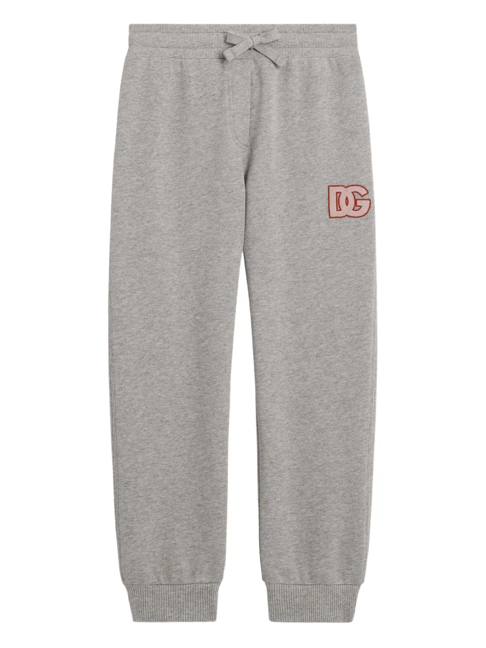 Dolce & Gabbana Kids Trainingsbroek met geborduurd logo Grijs
