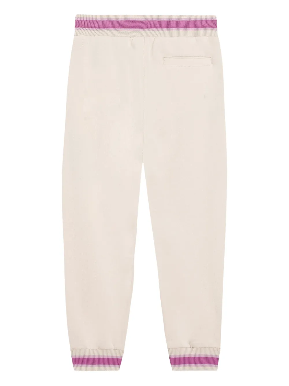 Dolce & Gabbana Kids Trainingsbroek met geborduurde bloemen Wit