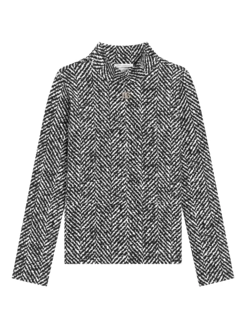 Dolce & Gabbana Kids herringbone high-neck top