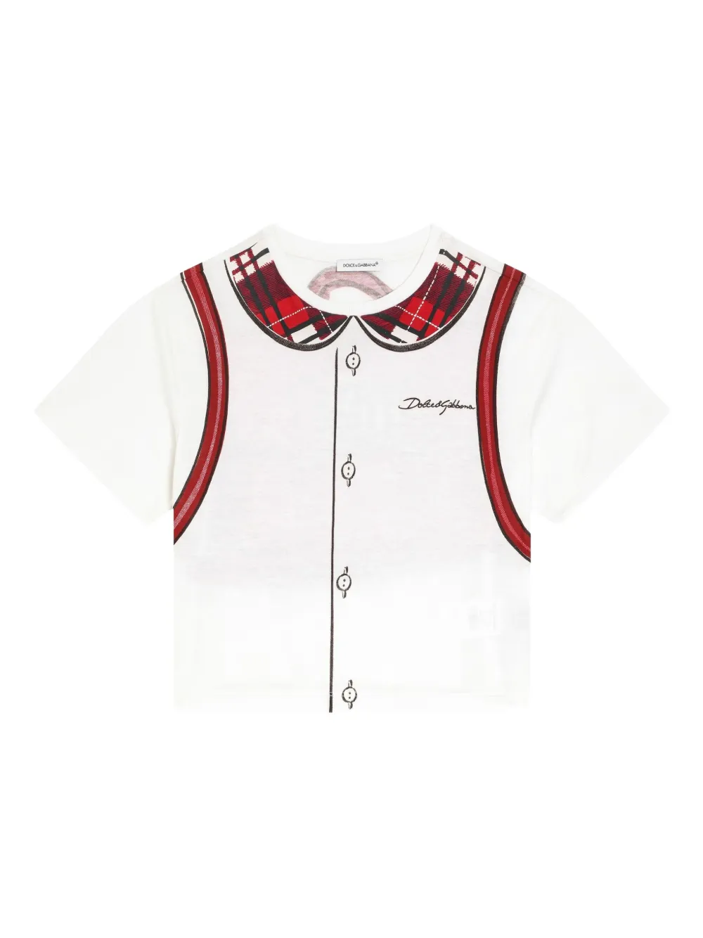 Dolce & Gabbana Kids' Graphic-print T-shirt In White