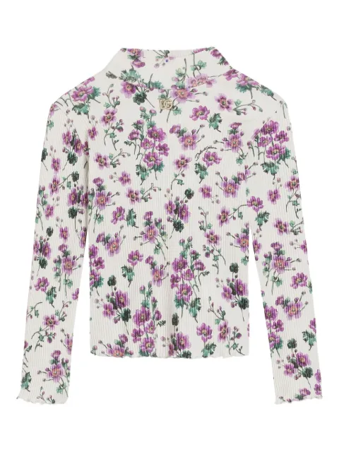 Dolce & Gabbana Kids violets-print top