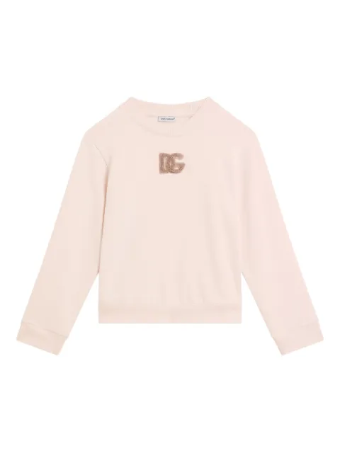 Dolce & Gabbana Kids logo-embroidered sweatshirt