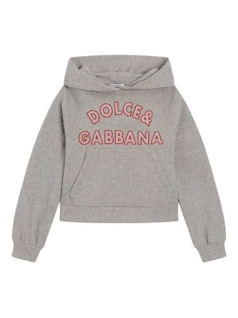Dolce & Gabbana Kids logo-embroidered hoodie