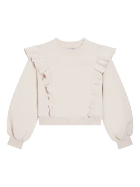 Dolce & Gabbana Kids ruffle-embellished sweatshirt
