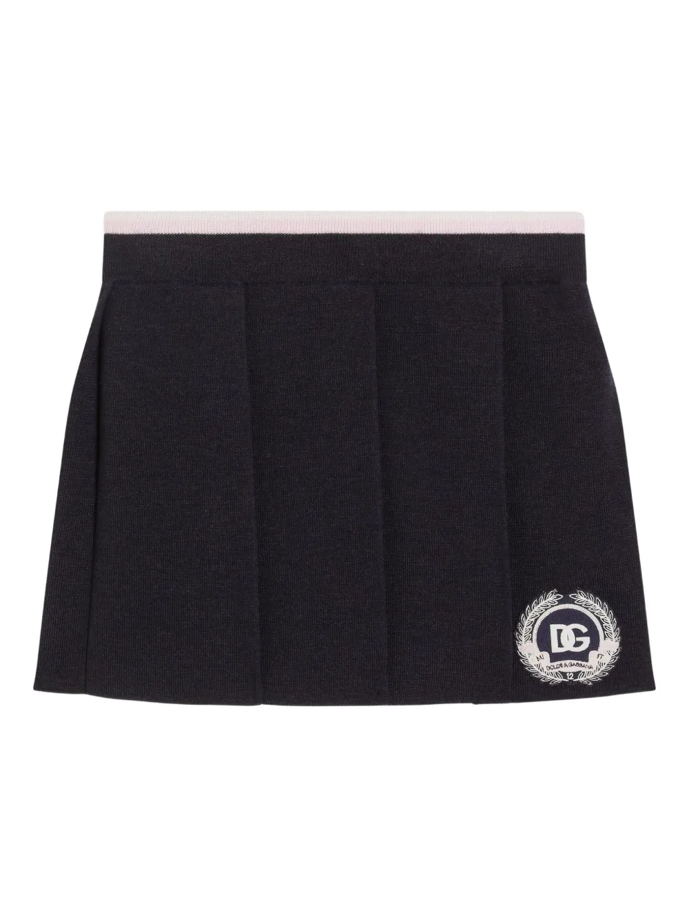 Dolce & Gabbana Kids' Pleated Mini Skirt In Black