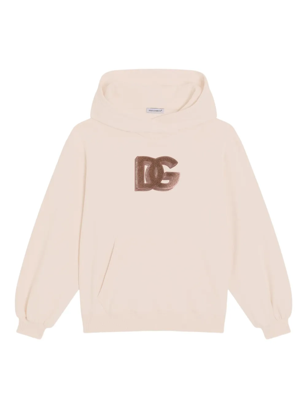 Dolce & Gabbana Kids Hoodie met geborduurd logo Roze