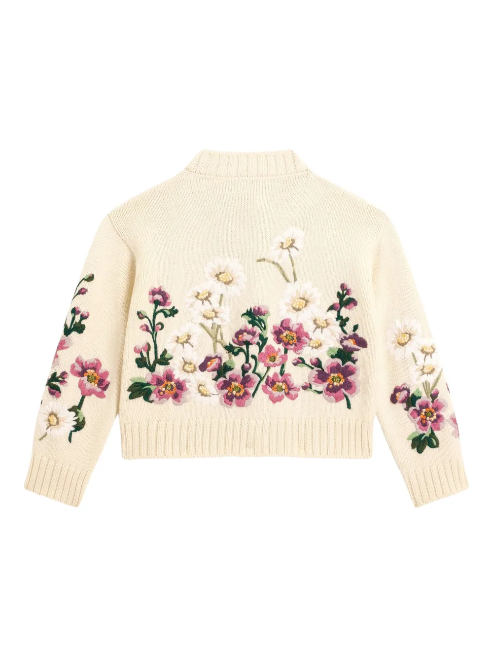 Dolce & Gabbana Kids floral-embroidered cardigan | Girls Cardigans | Image 2