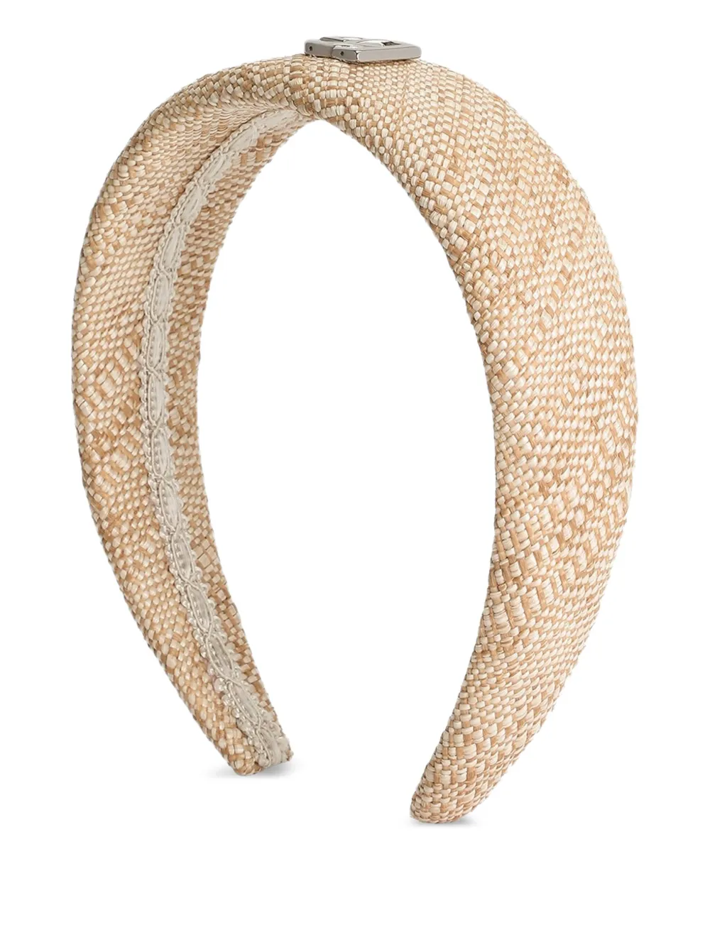 Dolce & Gabbana Kids Haarband met logo-applicatie Beige