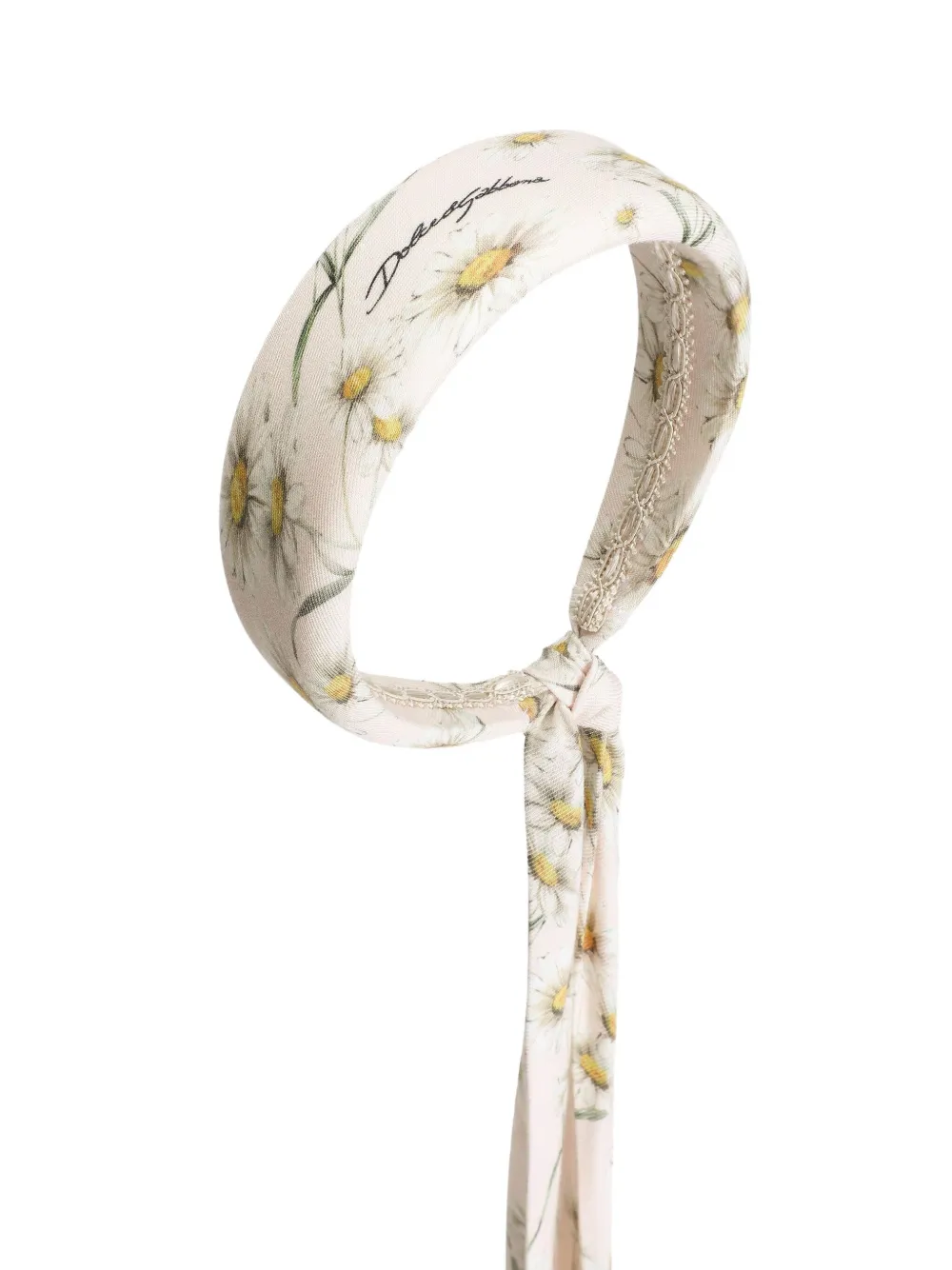 Dolce & Gabbana Kids Haarband met print Beige