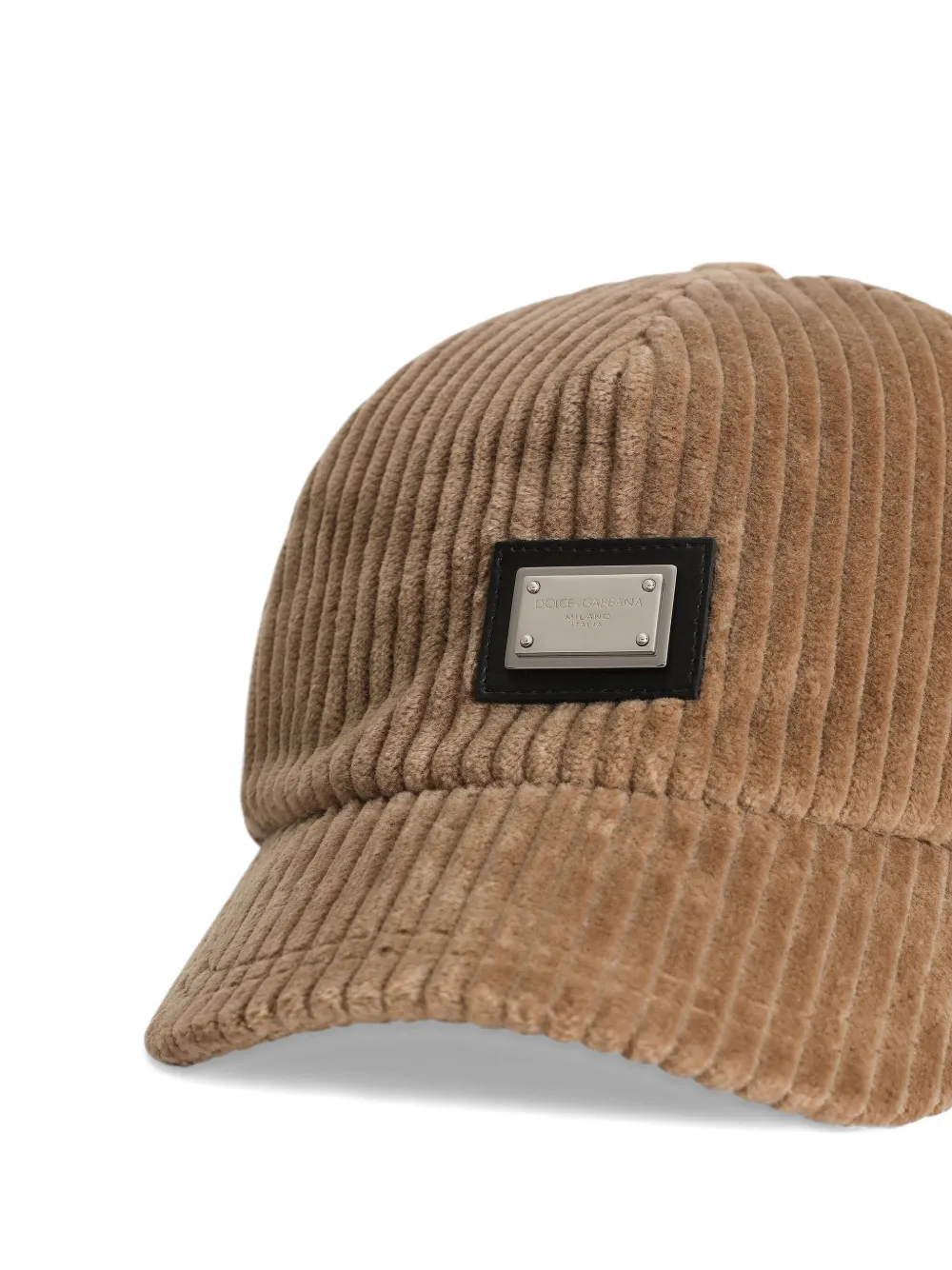 Dolce & Gabbana Kids Honkbalpet met logoplakkaat Bruin