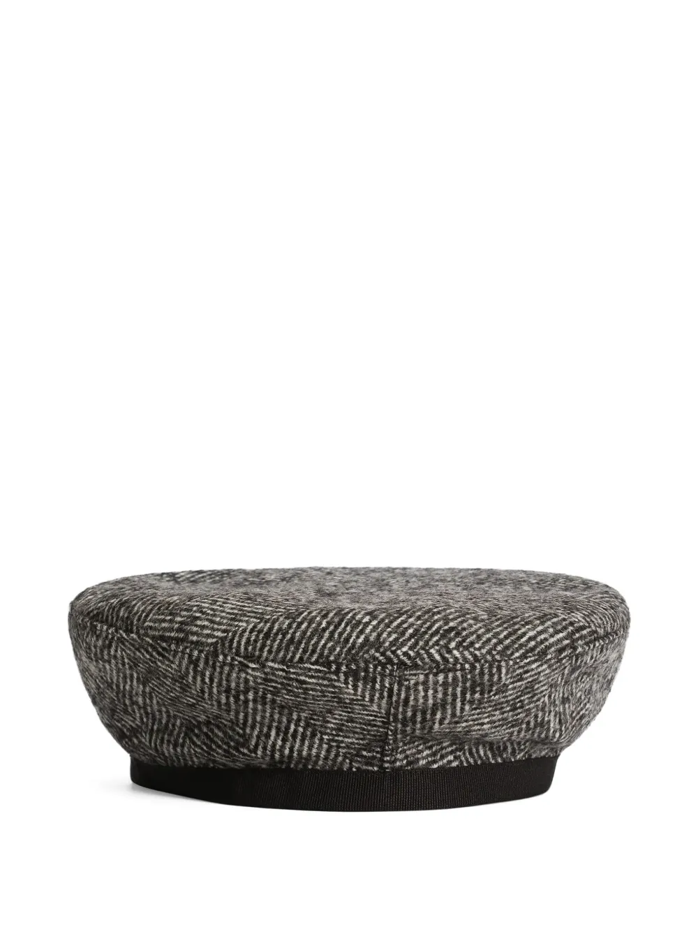 Dolce & Gabbana Kids Baret met visgraatpatroon - Zwart