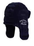 Dolce & Gabbana Kids logo-embroidered trapper hat - Blue