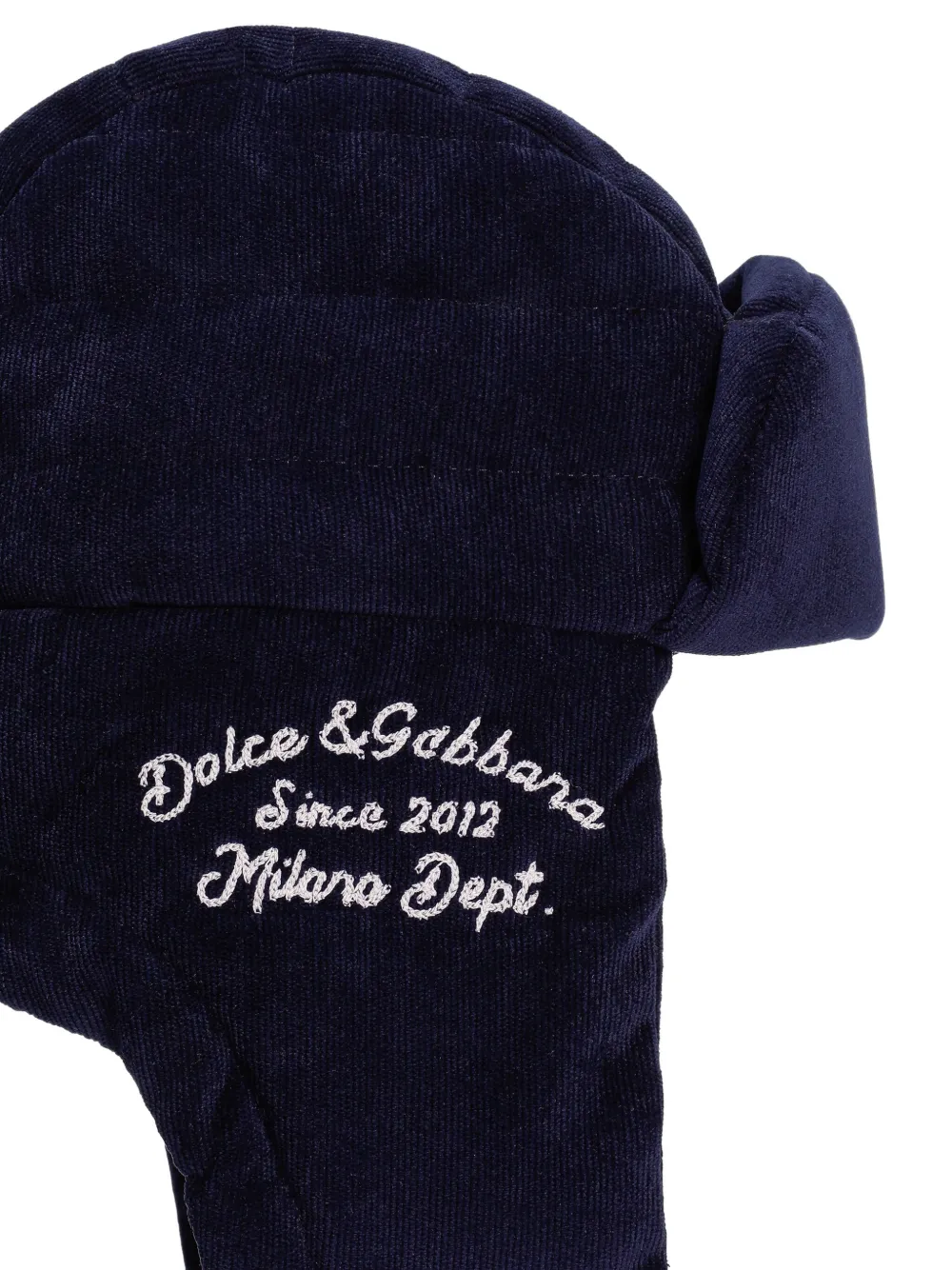 Dolce & Gabbana Kids Hoed met geborduurd logo Blauw