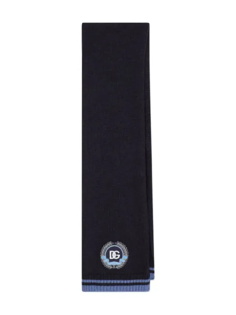 Dolce & Gabbana Kids mascada tejida con logo