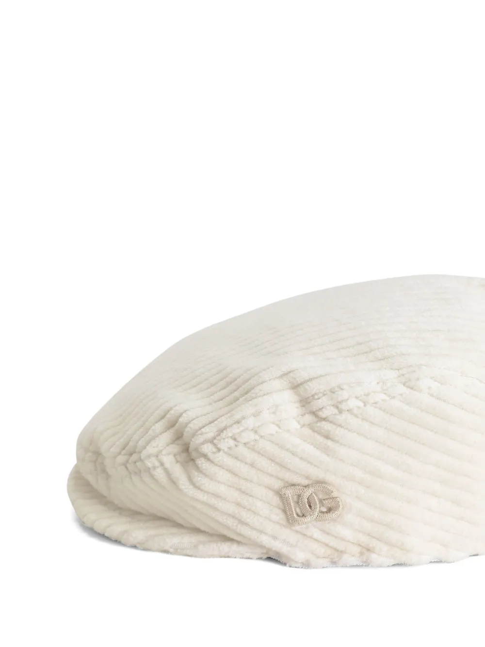 Dolce & Gabbana Kids Ribfluwelen pet Wit