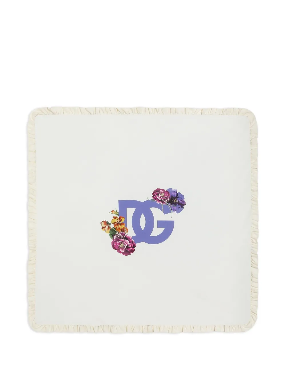 Dolce & Gabbana Kids Deken met DG Floral-print Wit
