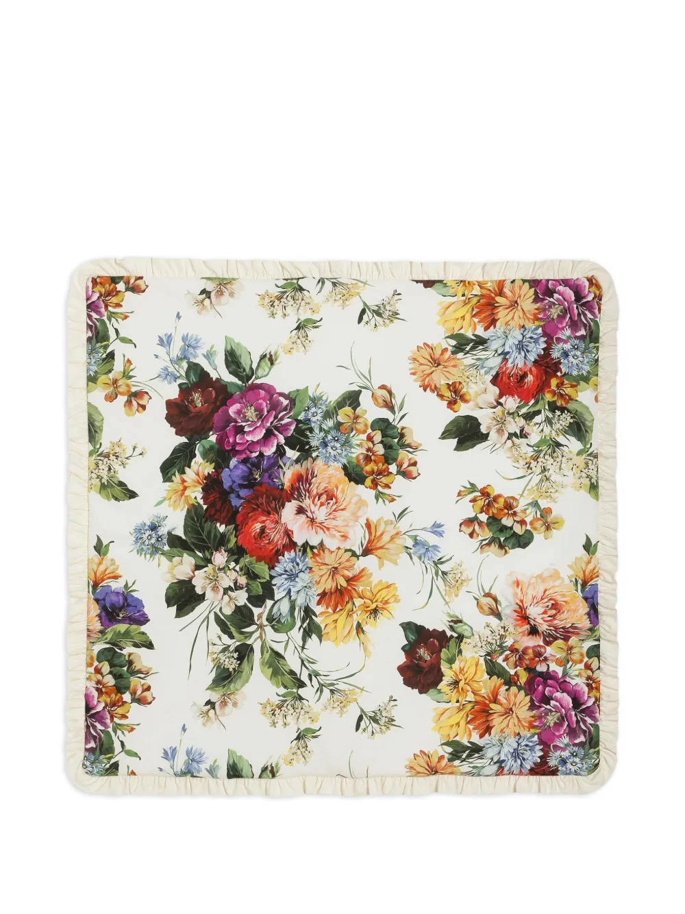 Dolce & Gabbana Kids Deken met DG Floral-print Wit