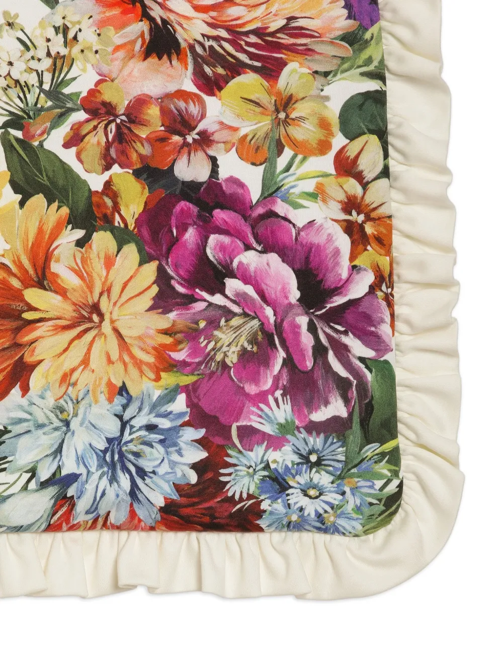 Dolce & Gabbana Kids Deken met DG Floral-print Wit