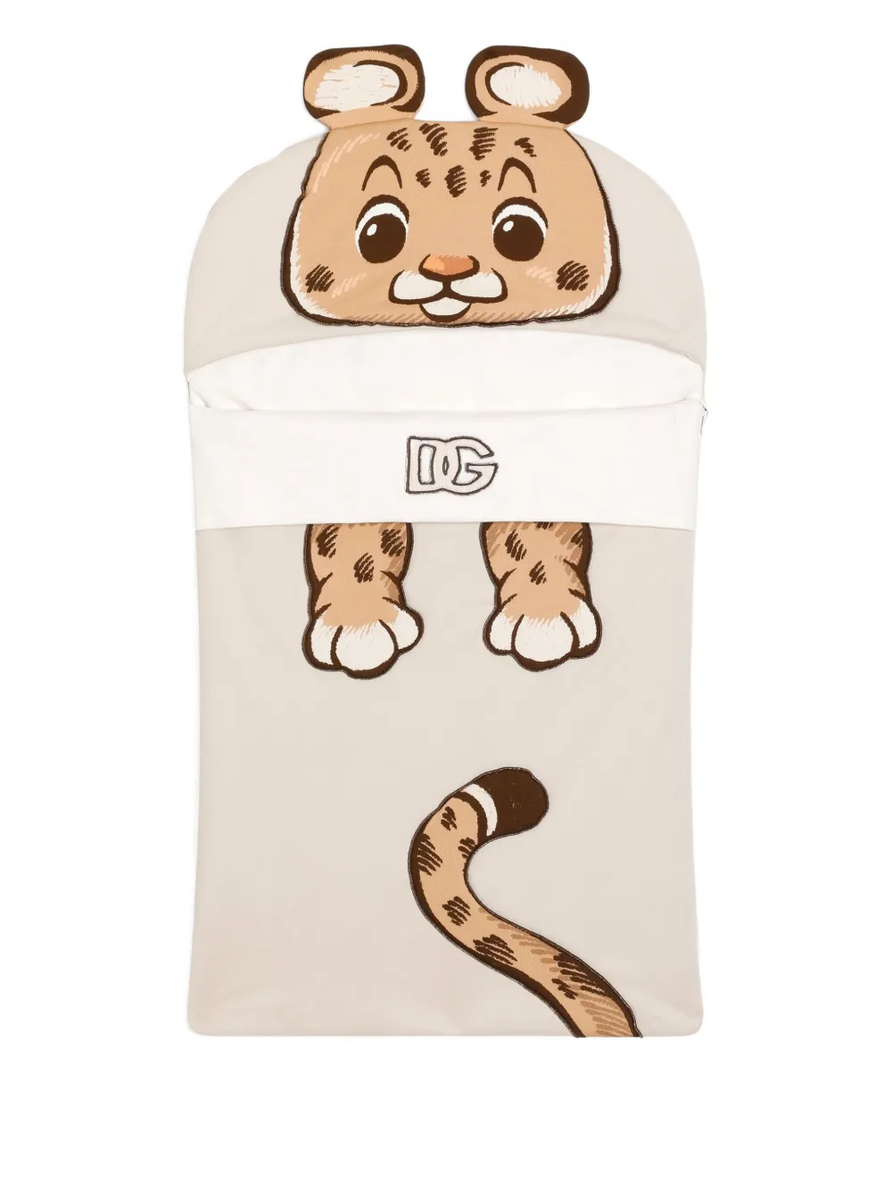 Dolce & Gabbana Tiger-motif Sleeping Bag In Neutral